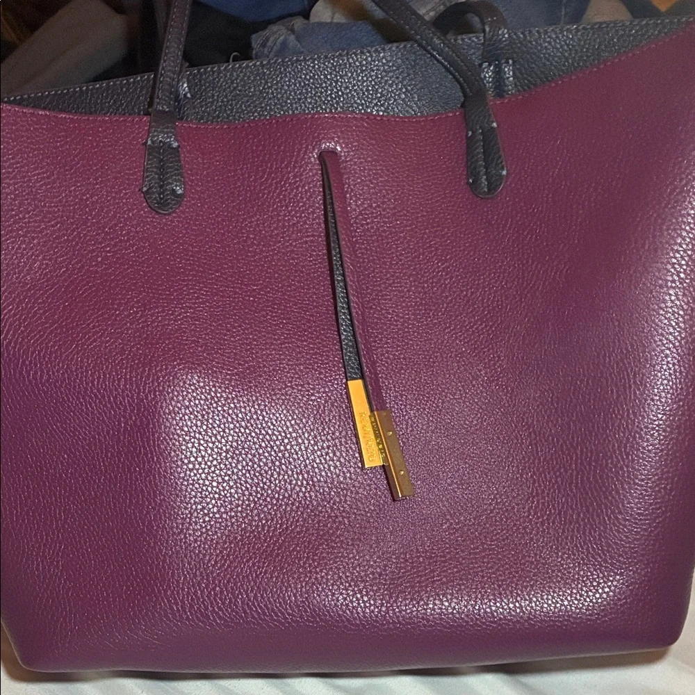 Chic Purple Leather‎ Tote Bag